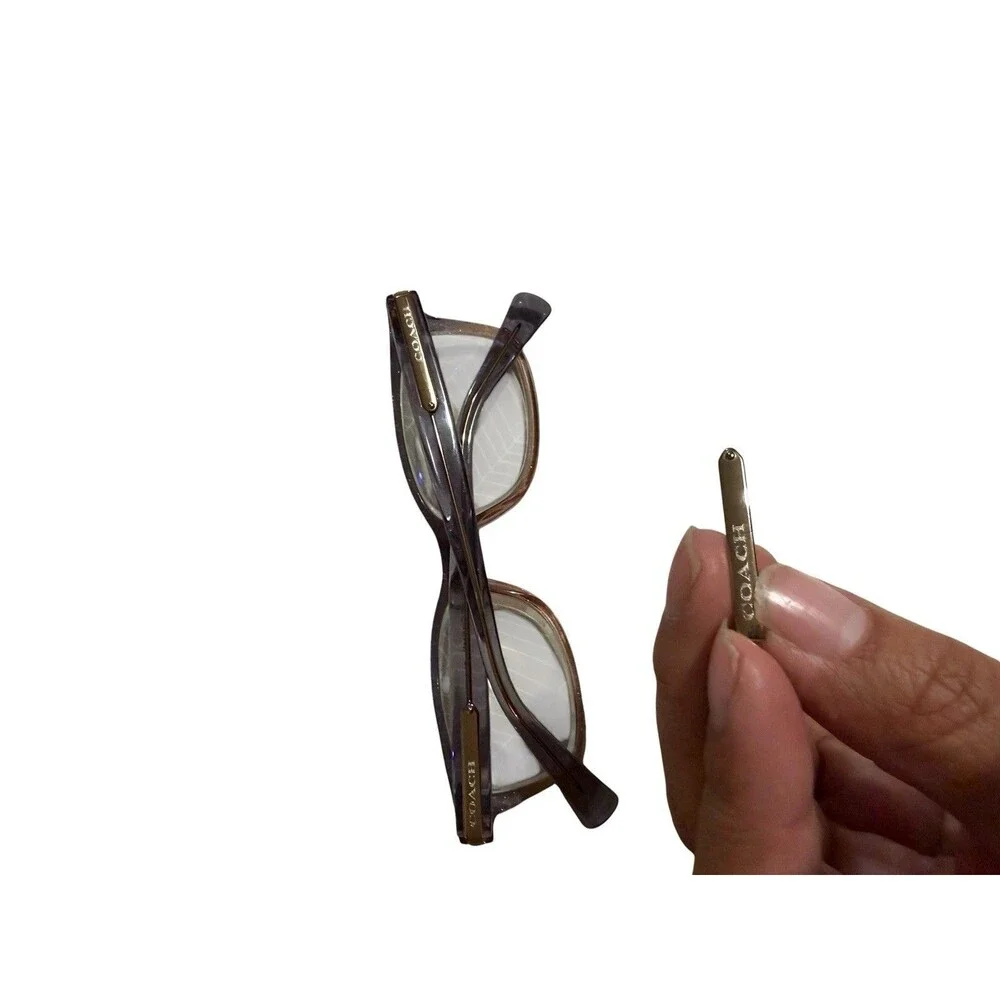 Coach HC6065 5554 51-17-135 Simmer Violet Peach Gradient Eyeglasses Frame SZ98